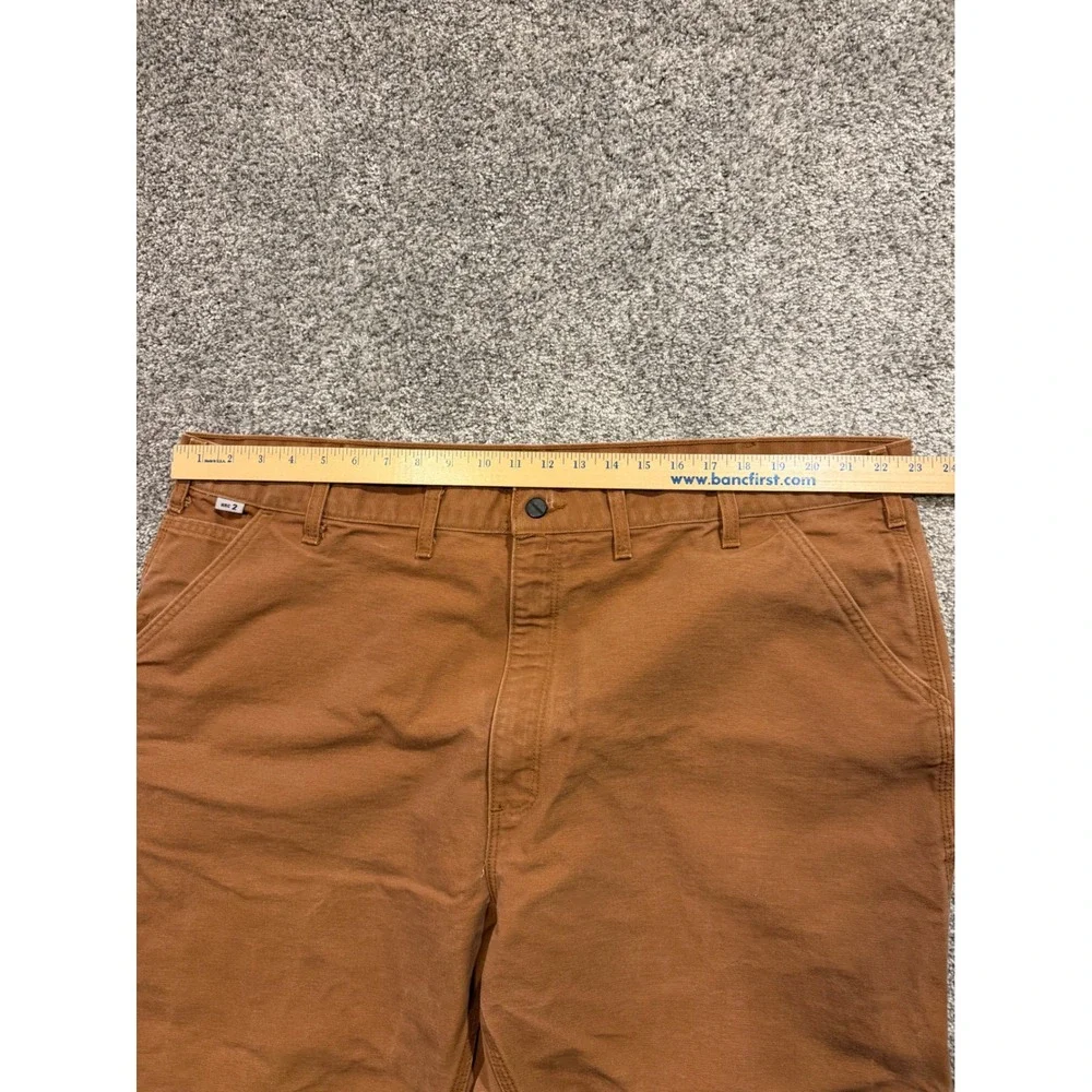 Carhartt‎ Flame Resistant Pants Mens 46X26* FRB229 BRN Work Pants Brown Cotton *